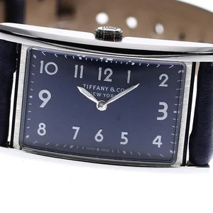 TIFFANY&Co. East West Navy Dial Quartz Ladies Watch_791085 - Picture 1 of 7