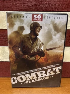 COMBAT CLASSICS DVD SET 50 CLASSIC FEATURED MOVIES 2009 N/R NEW - Picture 1 of 4