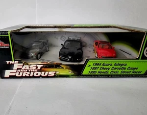 The Fast and the Furious, Racing Champions 3 car set, HONDA CHEVY ACURA 1:64 - Picture 1 of 3