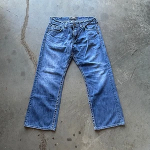 Silver Jeans Co. Gordie Jeans gamba dritta uomo 34x30 pantaloni denim blu - Foto 1 di 17