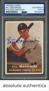 1957 Topps Bill Mazeroski RC, Auto PSA Authentic - Bild 1 von 2