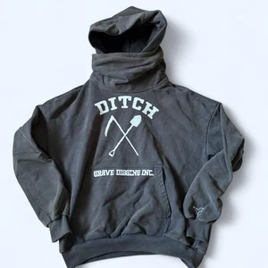 Ditch LA Men’s Pullover Masked Hoodie Ash Size Medium Thick Grave Diggers - Picture 1 of 6