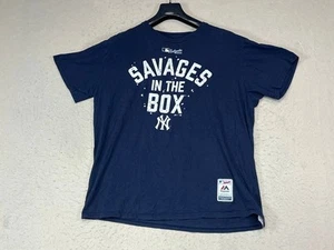 T-shirt uomo Ny Savages In The Box Baseball MLB collezione autentica taglia XL - Foto 1 di 8