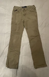 2 pares de barras de refuerzo Ariat para hombre 33/36 pierna recta bronceado 5 bolsillos ajustadas M7 informales - Imagen 1 de 9