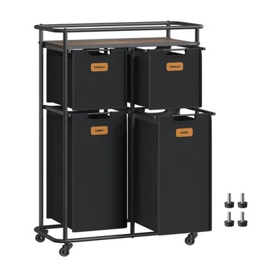 Laundry Sorter, Laundry Hamper with Wheels, 39.6 Gal. (150 L) Portable Rollin... - Image 1 of 4