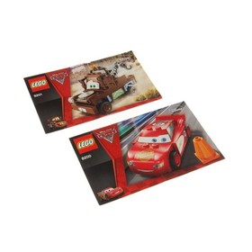 1x Lego Building Instructions Set Booklet Cars Classic Mater 8201 Lightning McQueen 8200