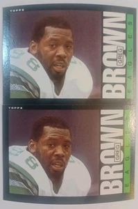 1985 Topps #126 Philadelphia Eagles Greg Brown RC [2] NM/MT 06230 - Bild 1 von 5