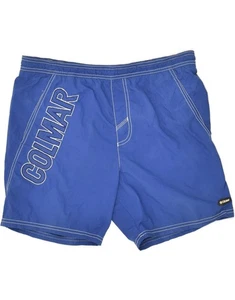 COLMAR Mens Graphic Sport Shorts IT 52 XL Blue Polyester HK11 - Picture 1 of 3