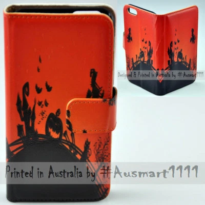 For Google Pixel Series Mobile Phone Halloween Silhouette Print Flip Case Cover - Image 1 of 3