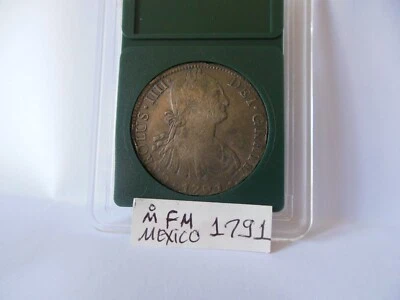 1791 Mo FM Mexico 8 Reales Silver Coin - Image 1 of 2