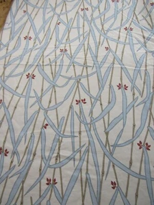 Garnet Hill Queen Duvet Cover Japanese Bamboo Print 100% Cotton Made in Portugal - Picture 1 of 12