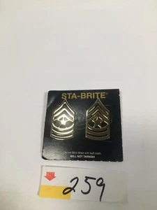 Sta-Brite Sgt Major Pin On Rank - Picture 1 of 2