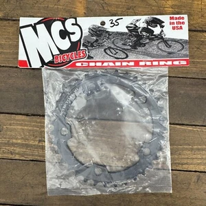 MCS BMX 35t Chainring 110 BCD NOS USA Sprocket Old School BMX 110 35 Tooth - Picture 1 of 8