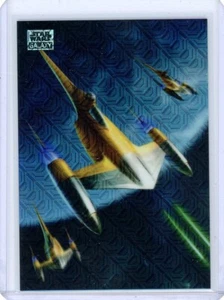 2024 Topps Star Wars Galaxy Chrome N-1 Starfighter Art Of Naboo Mojo 21/50 AN-10 - Picture 1 of 2
