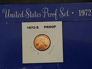1972-S GEM PROOF LINCOLN CENT MUCH HIGHER THAN AVERAGE GRADE UP-GRADE NOW"IN 2X2 - Picture 1 of 3