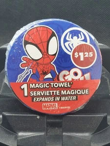 Peachtree Playthings Marvel Spiderman Magic Towel Washcloth - Picture 1 of 2