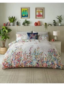 Clarissa Hulse Cascading Kaleidoscope Double Duvet Set Rainbow. RRP £95 - Picture 1 of 4