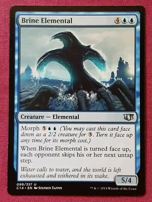 Magic The Gathering COMMANDER 2014 C14 BRINE ELEMENTAL blue card MTG - Image 1 of 2