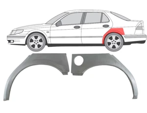 SAAB 9-5 1997- 2009 4 door Rear Wheelarch Repair Panel Set/ L+R - Picture 1 of 4