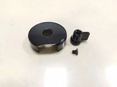 Placa de cubierta de perilla de cierre de combustible negra brillante para Honda Shadow ACE 750 VT750C 98-03 Foto 1 de 4