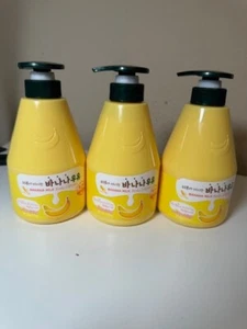 Kwailnara Welcos Banana Milk Body Lotion Set of 3 bottles NEW - Picture 1 of 7