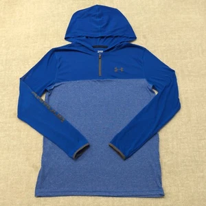 Under Armour Hoodie Youth Boys XL Loose Threadborne Lightweight Spellout Sleeve - Picture 1 of 12