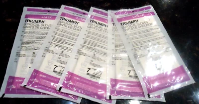 MEDLINE TRIUMPH Latex Powder-Free Surgical Gloves Size  7   (5) Pair - Imagem 1 de 4