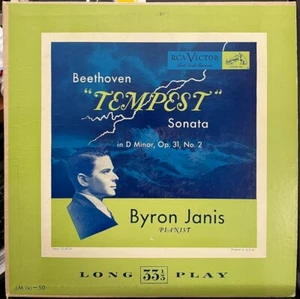 BEETHOVEN Piano Sonata "Tempest" - BYRON JANIS - RCA LM (x) 50 - RARE 10 INCH LP - Imagen 1 de 4
