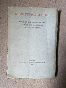 Giggleswick Schule: Notizen zur Geschichte der Schule und der neuen Kapelle, 1901 - Bild 1 von 2