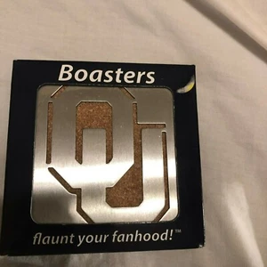 OU Sooners Edelstahl Sportula Untersetzer - 4er Set Untersetzer - Bild 1 von 2