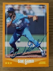 1989 Partitur Gene Barber Autogramm Royals #565 - Bild 1 von 1