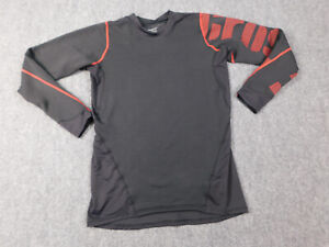Reebok CrossFit Shirt Men 2XL XXL Black Red Spellout Training Active Compression
