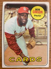 1969 TOPPS BOB GIBSON CARDS BASEBALL CARD #200 