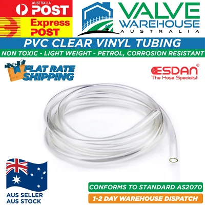 PVC Clear Vinyl Tube - Non-Toxic - Low Pressure - image 1 of 4