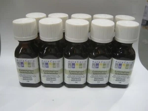  10 X Lemongrass Essential Oil by Aura Cacia, 0.5 oz  15 ml - Picture 1 of 2
