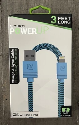 Aduro Power Up 3 Feet Fast Charge & Sync Cable For Apple iPhone, iPad & iPod - Image 1 of 2