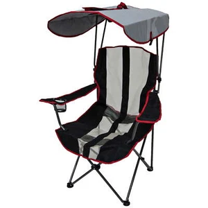 KELS Sunbed - Foldable sun lounger for outdoor activities - Black stripes - Picture 1 of 5
