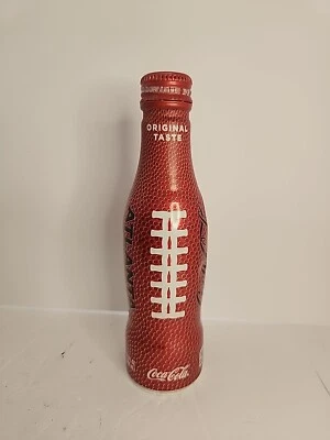 ПОЛНАЯ АЛЮМИНИЕВАЯ БУТЫЛКА 2019 ATLANTA SUPERBOWL FOOTBALL COCA COLA 8,5 УНЦИИ - Изображение 1 из 4