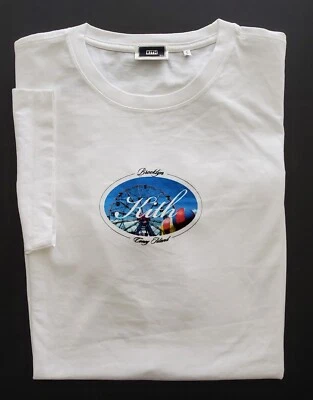 NUEVA KITH Para Hombres Brooklyn Coney Island Camiseta Blanca Auténtica Talla XXL Foto 1 de 4
