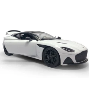 1/24 Aston Martin DBS Superleggera Diecast Metal Model Car Turning Wheels White - Picture 1 of 11