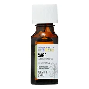 Aura Cacia Essential Oil Sage 1 Each 0.5 Oz - Picture 1 of 2