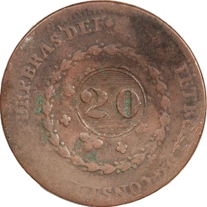 BRAZIL 20 REIS COIN (#5239) - Picture 1 of 2