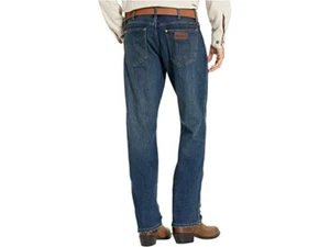 Jeans Wrangler uomo retrò premium slim bottoni dritti mosca 30 x 34 88MWZBF - Foto 1 di 10