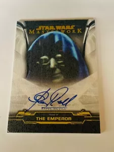 Star Wars Card 2016 Topps Masterwork Autograph Auto The Emperor /25 Clive Revill - Picture 1 of 2