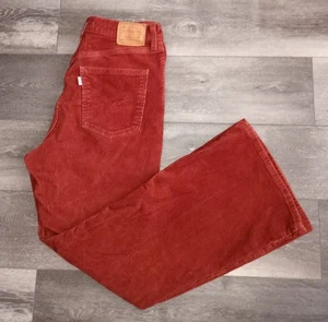 Levi’s 70’s High Rise Flare Corduroy Women’s Jeans Pants Mahogany Size 30x29 - Picture 1 of 10