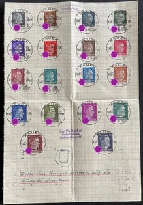 Deutsche Besetzung 2. WK - Ostland 1-18 gestempelt auf Briefstück SST Klausen [6 - Bild 1 von 1