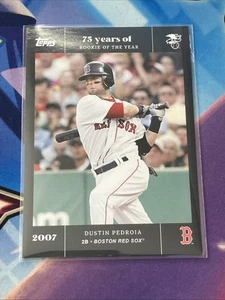2022 Topps MLB Novato del Año 75 Aniversario Dustin Pedroia #38 Medias Rojas - Imagen 1 de 2