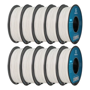 10kg Geeetech PLA 3D Printer Filament 1.75mm 1kg/roll White HighQuality Filament - Picture 1 of 10
