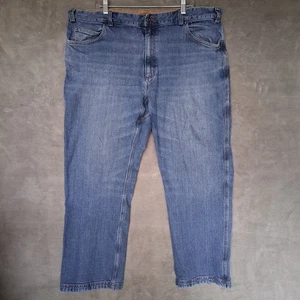 Duluth Jeans Mens 44x30 Blue Flex Ballroom Relaxed Fit Durable Work Everyday - Picture 1 of 15