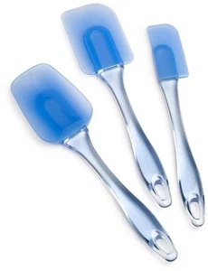 Silicone Spatula Set - 3 Piece Heat-Resistant Baking Spatulas - Picture 1 of 5